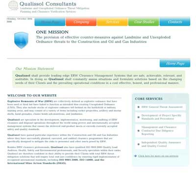 Qualissol Website Screen Grab