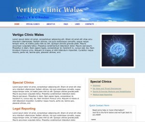 Vertigo Clinic Website Comp